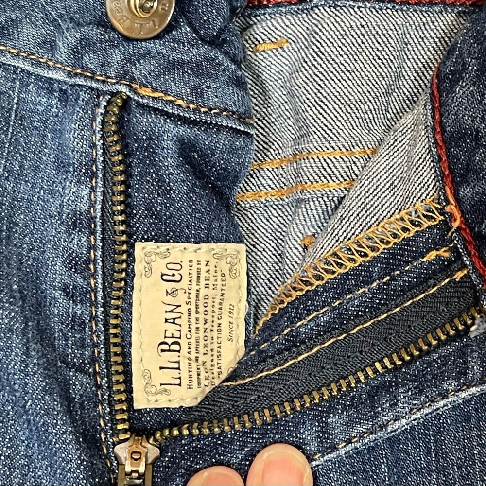 LL Bean Women’s Favorite Fit Jeans Size 10 Mid Rise w/ 29” Inseam Full Length - Picture 5 of 9